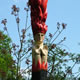 'Big Witch 2' 2005 Oil colour on sweet chestnut Height 4.26 m